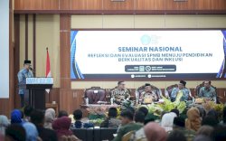 Hadiri Seminar Nasional Refleksi dan Evaluasi SPMB, Mendikdasmen Apresiasi BMPS Sulsel 