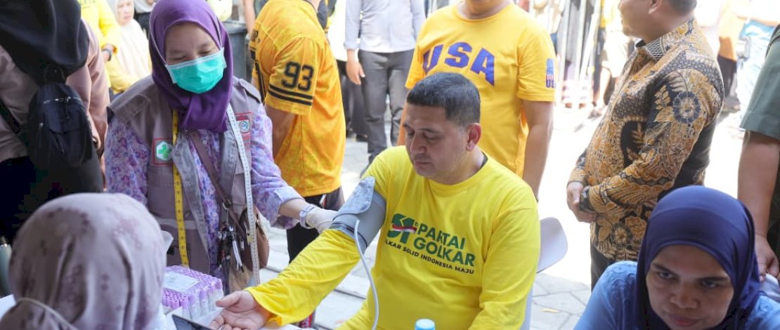 Dipimpin Appi, DPD II Makassar Gelar Pasar Murah Peduli Masyarakat