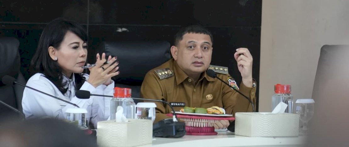 Rapat Koordinasi antara Pemerintah Kota Makassar dan BPN yang berlangsung di Balai Kota Makassar, Senin, 13 Oktober 2025. 