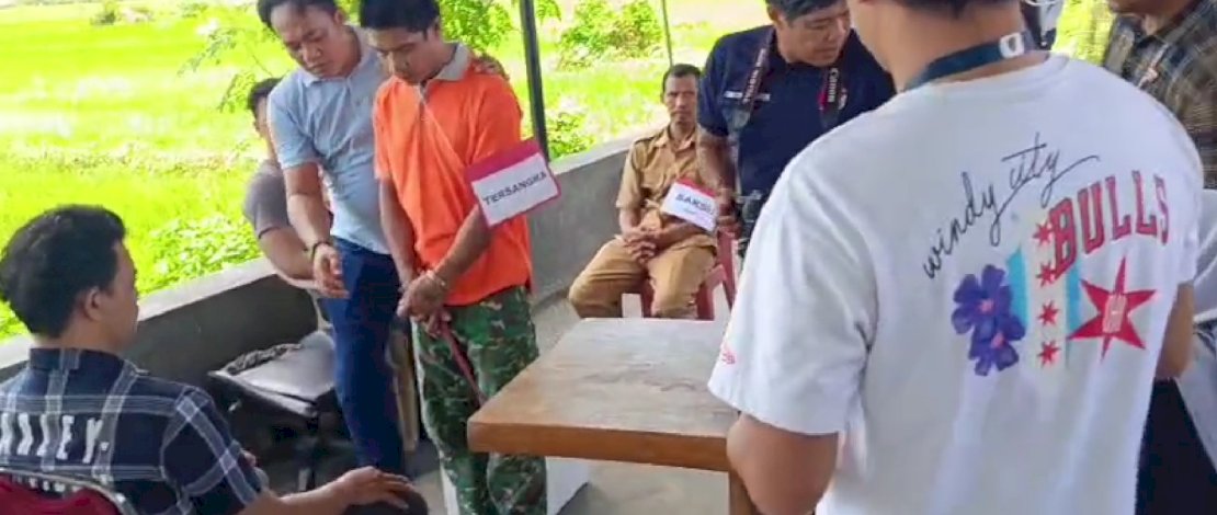 Rekonstruksi Pembunuhan Kepala Desa Salebba di Bone Diwarnai Ketegangan, Saksi Bantah Versi Tersangka