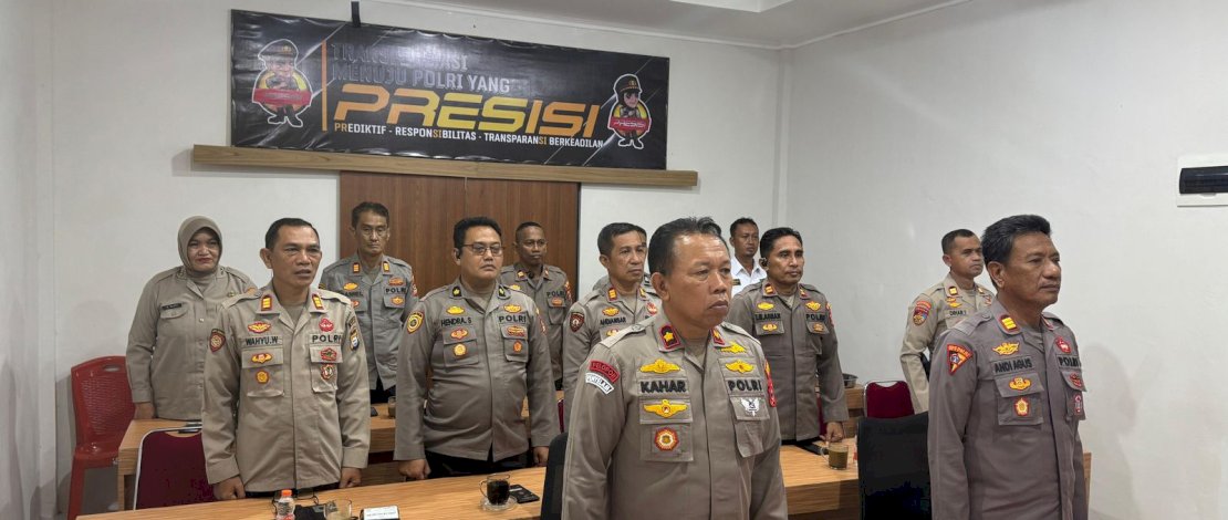 Wakapolres Kepulauan Selayar, Kompol Kaharuddin, mengikuti kegiatan Zoom Meeting Sosialisasi Implementasi KUHP Baru, yang digelar oleh Bareskrim Polri, Rabu, 15 Oktober 2025.