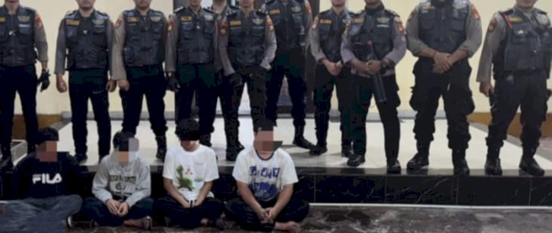 Samapta Polres Metro Jakarta Pusat Gulung Belasan Remaja Tawuran dan Pengguna Narkoba