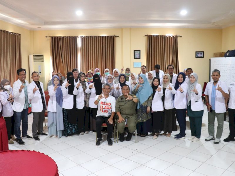 Silaturahmi dengan Dokter Spesialis, Bupati Irwan Bachri Syam Janji Tingkatkan Layanan RSUD I Lagaligo 