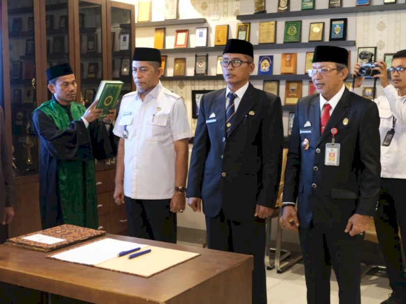 Lantik Tiga Pejabat Pimpinan Tinggi Pratama, Bupati Jeneponto Harap Jalankan Tugas Penuh Dedikasi