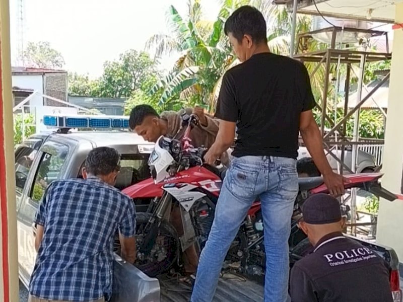 Kurang dari 24 Jam, Polisi Berhasil Tangkap Pelaku Curanmor di Bontocani Bone