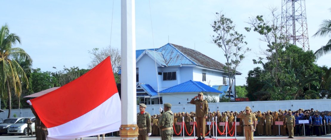 Wakil Bupati Inspektur Upacara pada Puncak Peringatan Hari Olahraga Nasional XLII TAHUN 2025