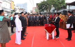 Bupati Sidrap Lantik 48 Pejabat di Pelataran Pasar Pangkajene 