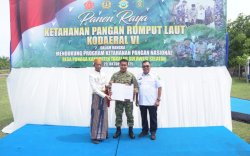 Bupati Takalar dan Kodaeral VI Panen Raya Rumput Laut, Simbol Sinergi Ketahanan Pangan Maritim Nasional