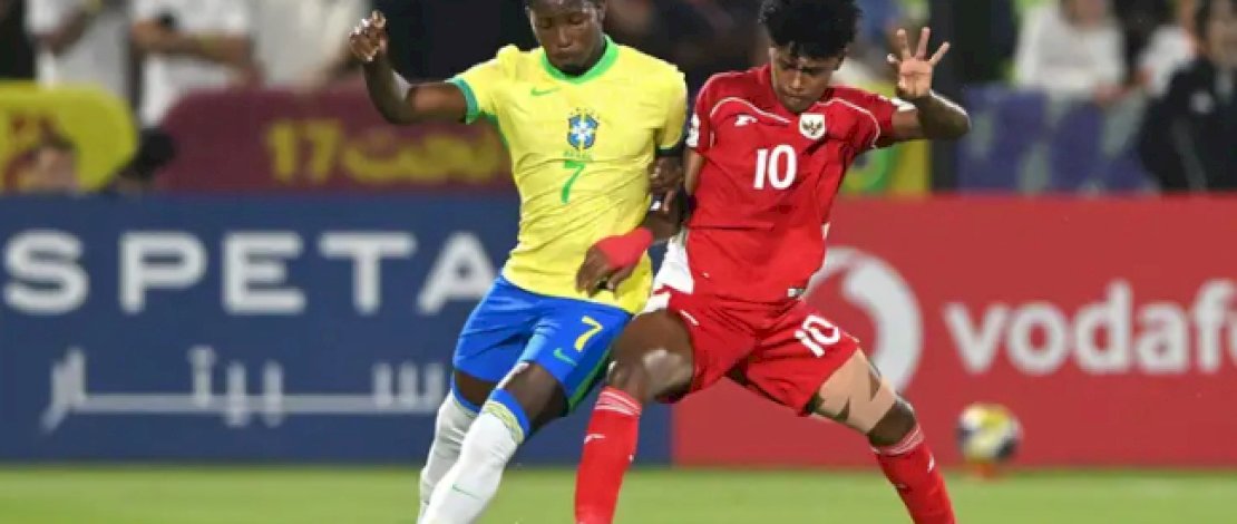 Garuda Muda Tersungkur, Dibantai Brasil 4-0 di Piala Dunia U-17