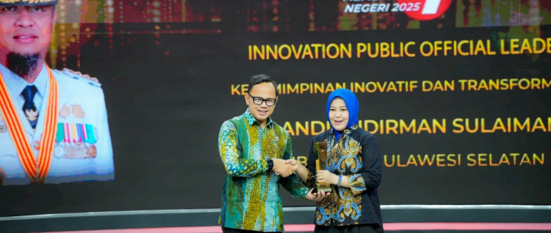 Gubernur Andi Sudirman Sulaiman Raih Penghargaan Pemimpin Inovatif dan Transformatif Indonesia 2025