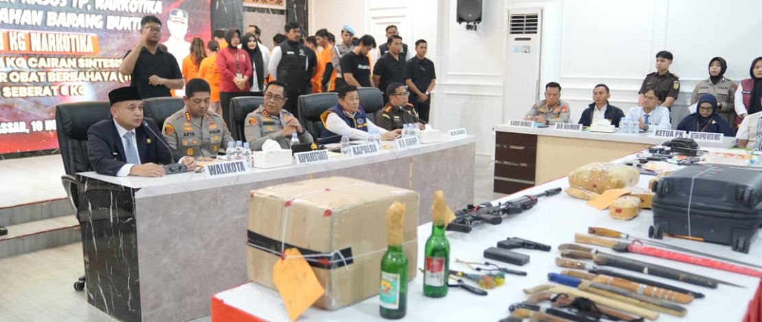 Wali Kota Makassar Apresiasi Polrestabes Ungkap 20 Kilogram Narkotika dan Kasus Penculikan Balqis