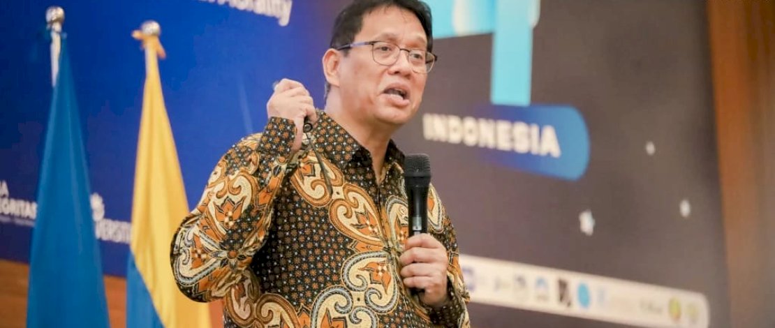 Menkeu Purbaya saat menghadiri Dies Natalis ke-71 Universitas Airlangga, Surabaya, pada Senin, 10 November 2025.  