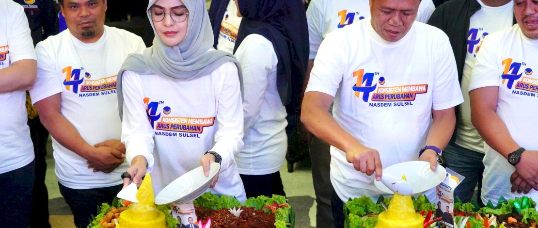 NasDem Rayakan HUT ke-14 di Tengah Isu Kepindahan Rusdi Masse, Cicu Tegaskan Partai Tetap Solid