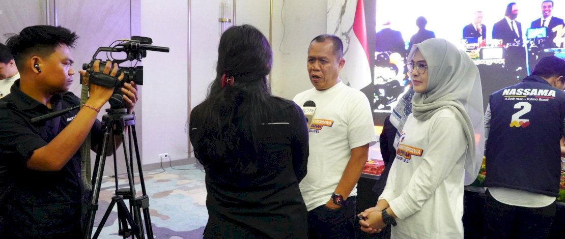 Puncak peringatan Hari Ulang Tahun (HUT) ke-14 Partai NasDem, yang digelar secara daring di Kantor DPW NasDem Sulsel, Jalan Metro Tanjung Bunga, Makassar, Selasa, 11 November 2025.