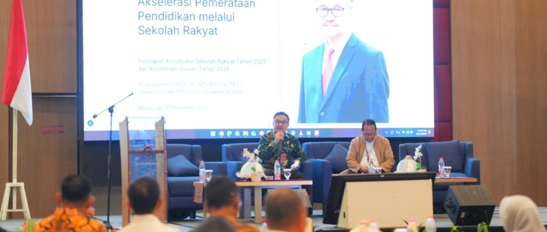 Sekprov Sulsel: Sekolah Rakyat Adalah Simbol Kesetaraan dan Masa Depan Anak