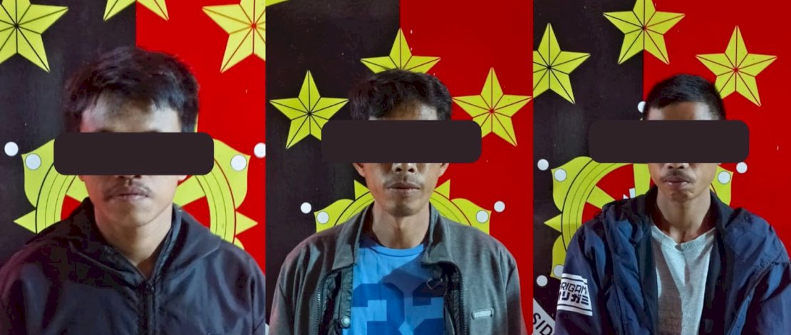 Tiga terduga pelaku penganiayaan terhadap Adrian, seorang petani di Kabupaten Kepulauan Selayar, Sulsel, berhasil diamankan Polres Selayar.