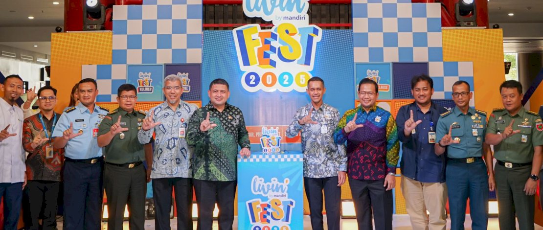Bank Mandiri Resmi Buka Livin’ Fest 2025 di Makassar, Hadirkan Ratusan UMKM dan Inovasi Finansial