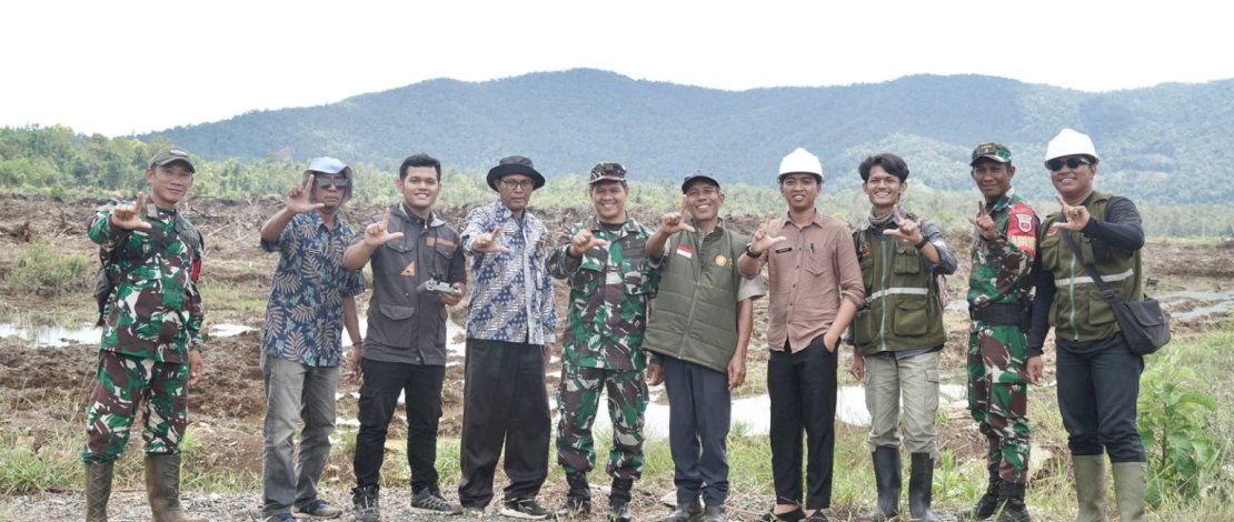 Pemerintah Kabupaten Luwu Timur bersama Kodim 1403/Palopo melakukan peninjauan dan monitoring progres cetak sawah di Kecamatan Towuti.