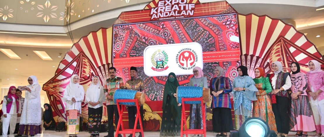 Gubernur Sulsel Buka Expo Kreatif Andalan 2025, Dorong Wastra dan UMKM Menembus Pasar Global