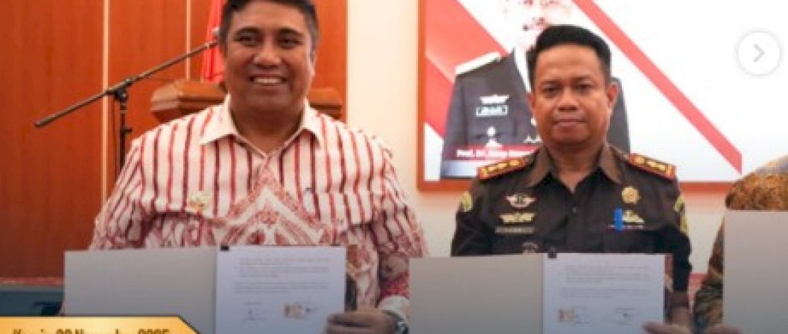 Bupati Chaidir dan Kajari Maros Tandatangani MoU Bersama Kejati Sulsel dan Pemprov Sulsel Terkait Penerapan Pidana Kerja Sosial
