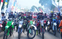 Bersama Ratusan Riders, Bupati Irwan Bachri Syam Ikut Jelajah Alam Wasuponda