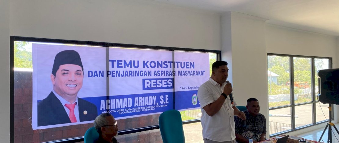 Achmad Ariady Komitmen Kawal Aspirasi Warga Bacukiki Barat di Reses DPRD Parepare