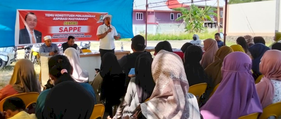 Anggota DPRD Parepare Sappe Serap Aspirasi Warga, Dorong Ekonomi dan Perbaikan Infrastruktur
