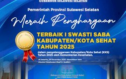 Sulsel Raih Penghargaan Terbaik 1 Swasti Saba KKS 2025, Gubernur Andi Sudirman: Ini Prestasi Bersama