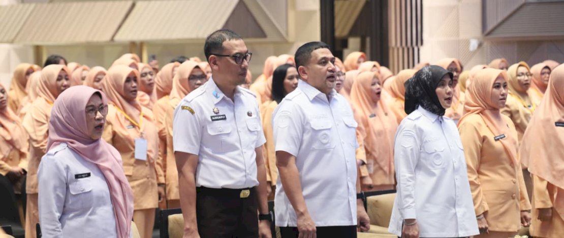 Musyawarah Kota (Muskot) V Dharma Wanita Persatuan (DWP) Kota Makassar di Hotel Claro Makassar, Rabu, 3 Desember 2025.