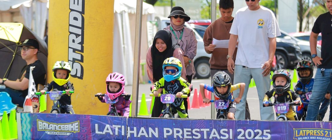 Komunitas Balance Bike Makassar (BBM) kembali menggelar Latihan Prestasi (Latpres) sebagai upaya mempersiapkan rider cilik menuju kompetisi tingkat nasional.