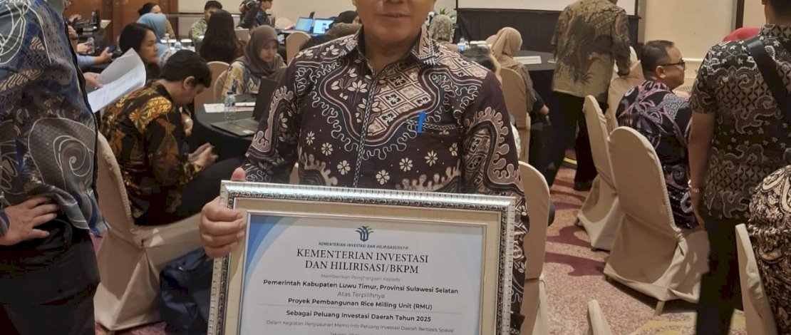 Luwu Timur berhasil menembus 10 besar daerah terbaik secara nasional.