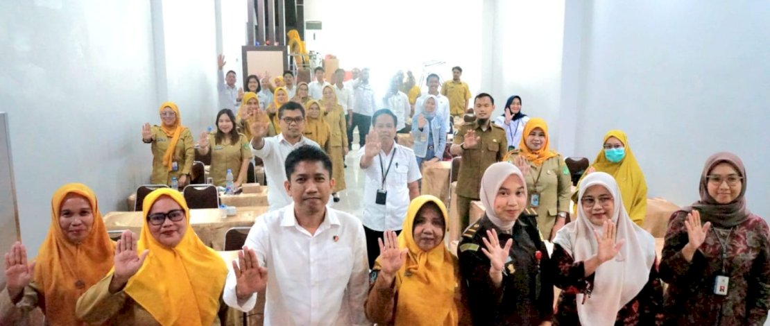 Dinsos PPPA menggelar Pelatihan Manajemen dan Penanganan Kasus Kekerasan Terhadap Perempuan dan Anak, Tindak Pidana Perdagangan Orang, Anak Berhadapan Hukum, dan Perkawinan Anak, Senin, 24 November 2025.