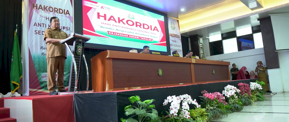 Pemerintah Kabupaten Takalar turut memperingati Hari Anti Korupsi Sedunia (Hakordia) Tahun 2025, Selasa, 9 Desember 2025.