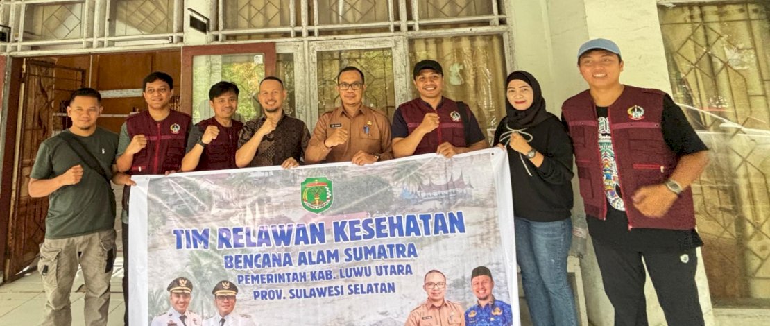 Bantu Penanganan Kesehatan Korban Bencana, Luwu Utara Kirim 5 Dokter Terbaiknya ke Sumatera