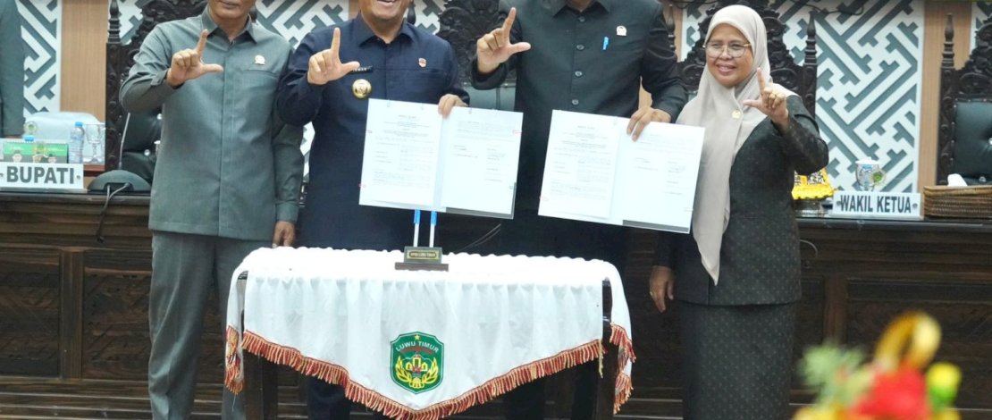 Pemerintah Kabupaten dan DPRD Luwu Timur akhirnya menyepakati Ranperda APBD Tahun Anggaran 2026, dalam Rapat Paripurna yang digelar Kamis, 27 November 2025.