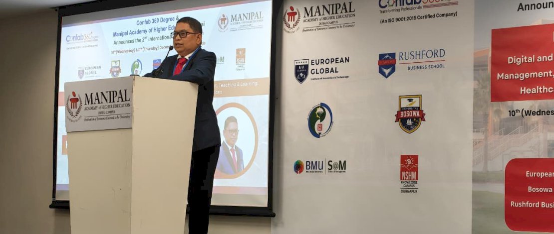 Unibos diwakili oleh Prof. Dr. Firman Menne, S.E., M.Si., Ak., CA, CTA, CPA, selaku keynote speaker,pada The 2nd International Conference on Innovation for Impact yang diselenggarakan oleh Confab 360 Degree bekerja sama dengan Manipal Academy of Higher Education (MAHE) Dubai.