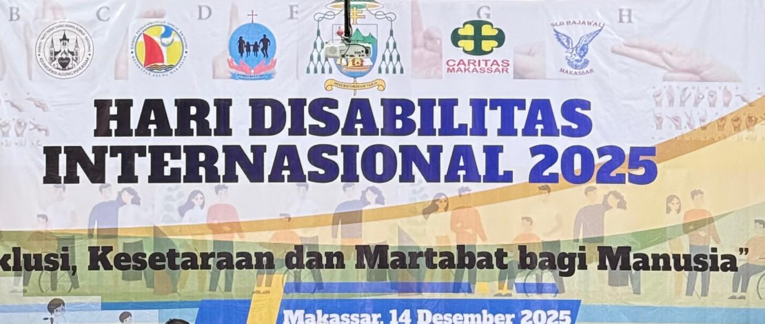 Keuskupan Agung Makassar merayakan Peringatan Hari Disabilitas Internasional (HDI) untuk yang ketiga kalinya, Minggu, 14 Desember 2025.