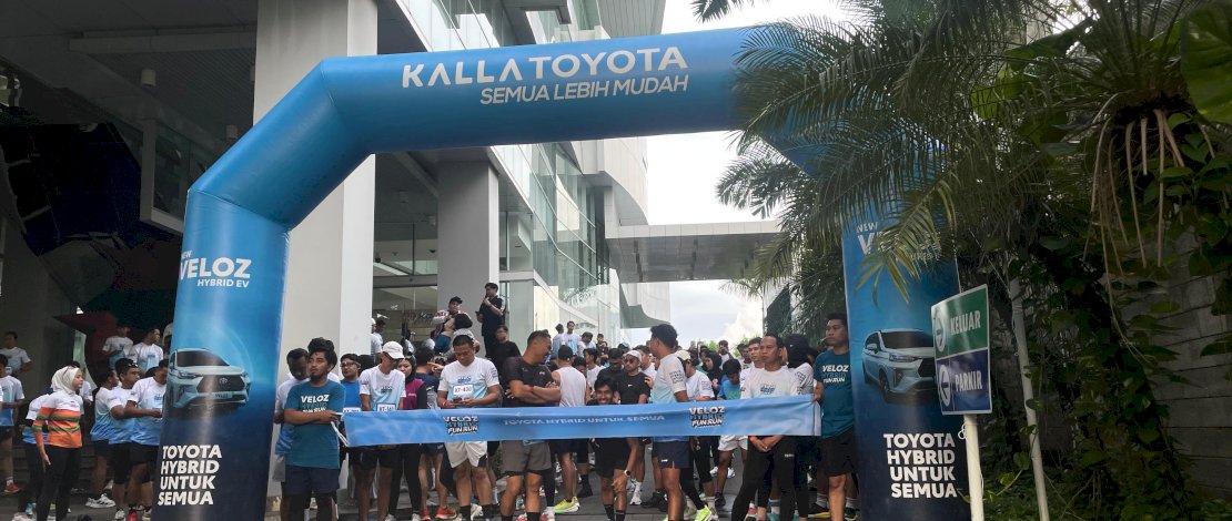 Kalla Toyota sukses menggelar acara olahraga dan gaya hidup bertajuk Veloz Hybrid Fun Run 5K, pada hari Minggu, 14 Desember 2025.
