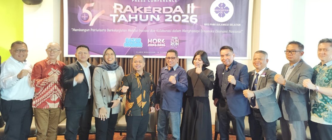 PHRI Run Meriahkan Rakerda PHRI Sulsel, Angkat Tren Gaya Hidup Sehat