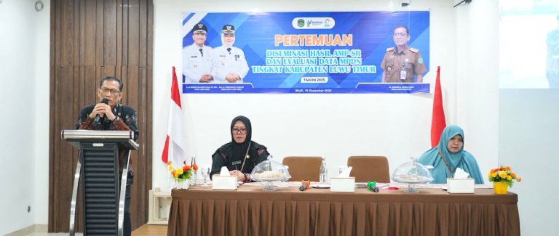 Dinas Kesehatan Kabupaten Luwu Timur menggelar pertemuan Diseminasi Hasil Audit Maternal Perinatal &ndash; Surveilans Respon (AMP-SR) serta evaluasi daya Maternal Perinatal Death Notification (MPDN), di Aula Wisma Trans Malili, Kamis, 18 Desember 2025.
