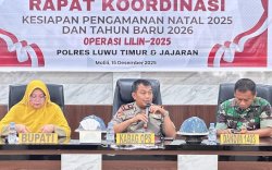 Pemkab Luwu Timur Dukung Penuh Pelaksanaan Operasi Lilin 2025, Polres Amankan 298 Gereja Jelang Natal
