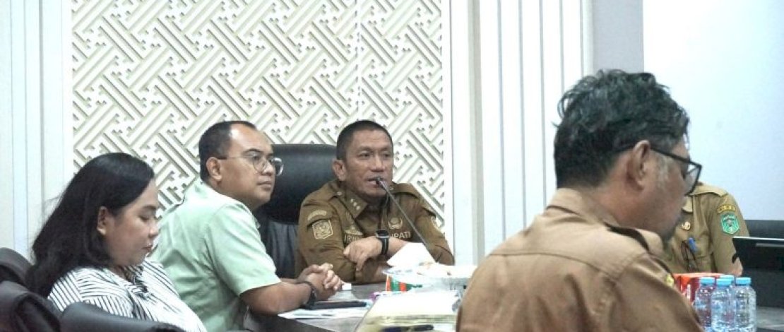 Bupati Luwu Timur Irwan Bachri Syam saat menerima kunjungan PT IHIP.