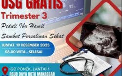 RSUD Daya Makassar Gelar USG Gratis Trimester 3 untuk Ibu Hamil