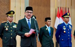 Sekda Sulsel Jufri Rahman Bacakan Amanat Presiden Prabowo pada Upacara Hari Bela Negara ke-77