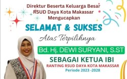 Bd. Hj. Dewi Suryani Terpilih sebagai Ketua IBI Ranting RSUD Daya Makassar Periode 2023&ndash;2028