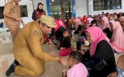Fokus Tekan Stunting di Wilayah Prioritas, Pemkab Maros Salurkan PMT ke 177 Balita Marusu