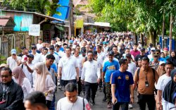 Gubernur Sulsel Lepas Ribuan Peserta Jalan Sehat Anti Mager di Pangkep