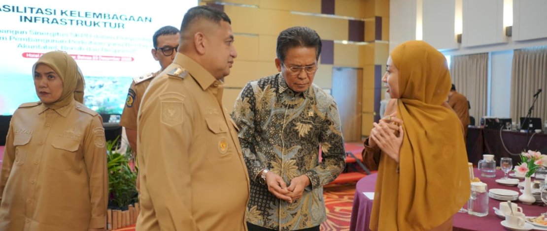 Kegiatan Fasilitasi Kelembagaan Infrastruktur bertajuk "Membangun Sinergitas SKPD dalam Penyelenggaraan Program Pembangunan Perkotaan yang Berdaya Saing, Akuntabel, Bersih, dan Responsif", yang dilaksanakan di Hotel Aston, Selasa, 23 Desember 2025.