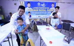 BKPRMI Kota Makassar Gelar Layanan Kesehatan dan Khitanan Massal Santri 2025