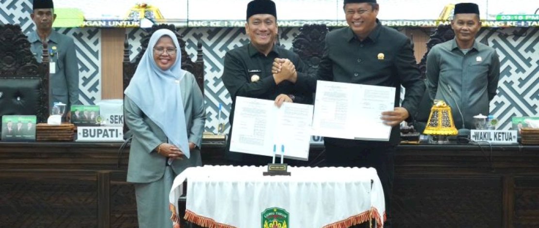 Pemerintah Kabupaten Luwu Timur bersama Dewan Perwakilan Rakyat Daerah (DPRD) Kabupaten Luwu Timur menyepakati tiga Rancangan Peraturan Daerah (Ranperda), dalam Rapat Paripurna, Selasa, 30 Desember 2025.